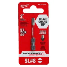 Power Bit Slotted 3/16 x 50mm