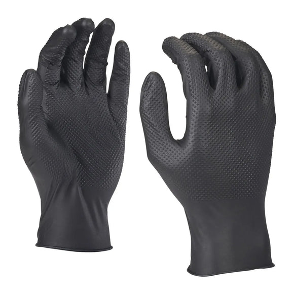 Nitrile Disposable Gloves Grip - 10/XL