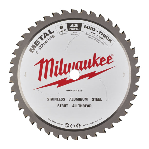 Milwaukee Circular Saw Blade 203 x 5/8 x 1.8mm 42T