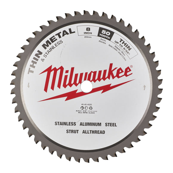 Milwaukee Circular Saw Blade 203 x 5/8 x 1.8mm 50T
