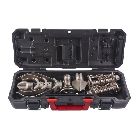 Milwaukee 9-Piece Head Kit for 22mm Drain Cables