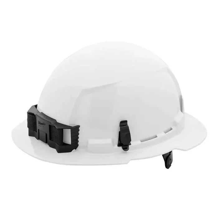 White BOLT Full Brim Hard Hat w/6pt Type 1, Class E