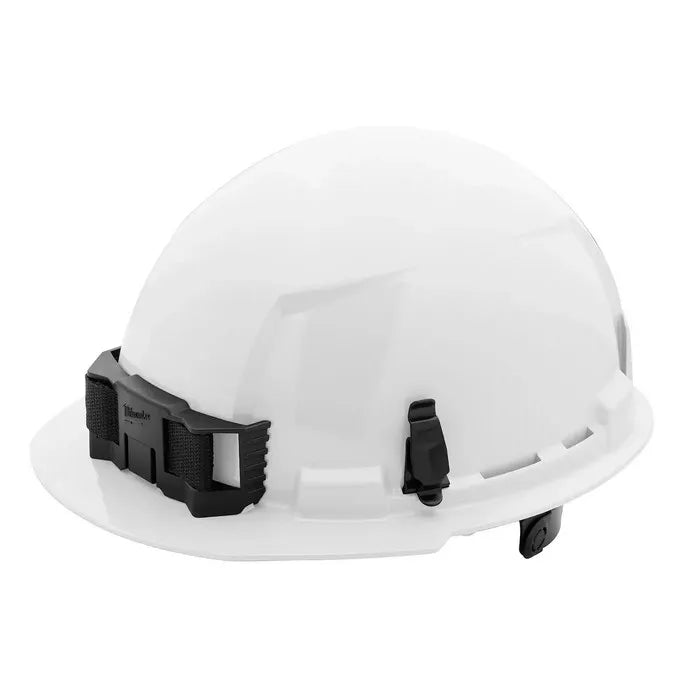 White BOLT Front Brim Hard Hat w/6pt Type 1, Class C