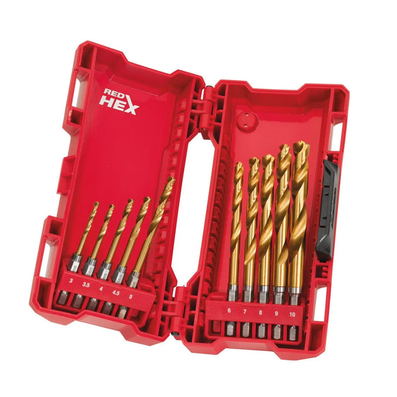 10 pc Shockwave HSS-G Tin Red Hex Set