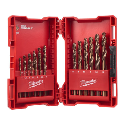 Metal drill bits HSS-Ground DIN 338 HSS-G Cobalt Set - 19 pc