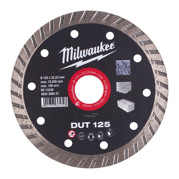 Milwaukee DUT 125mm Diamond Cutting Disc