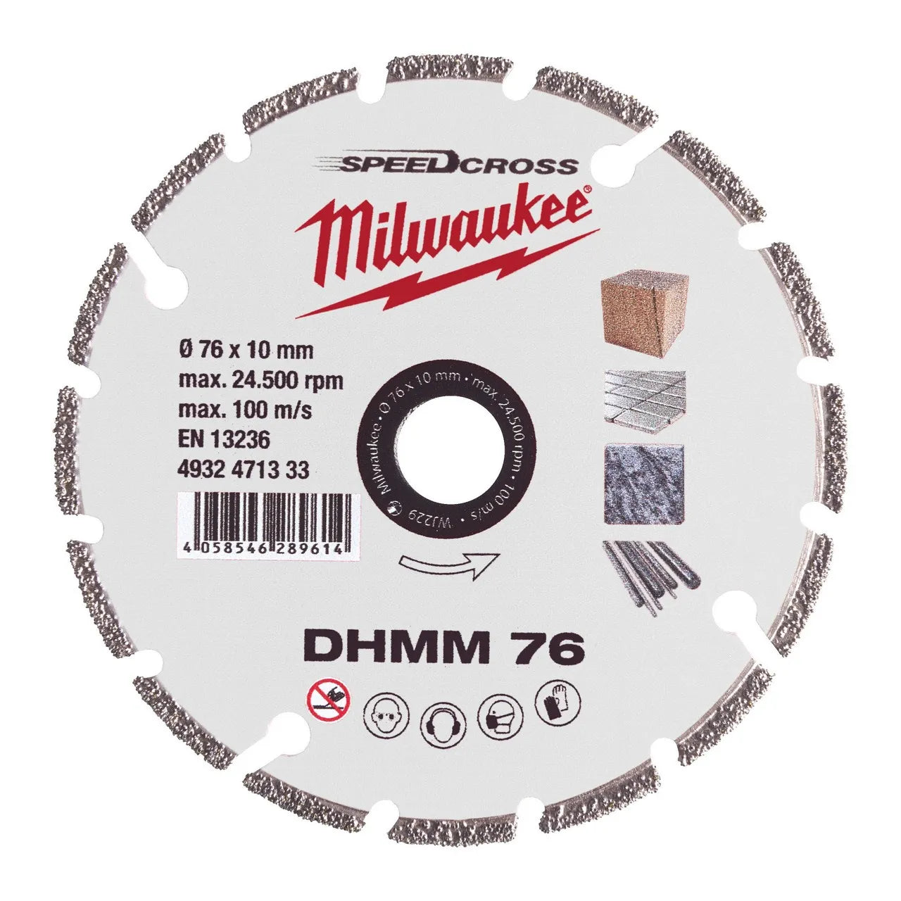 سرعة متقاطعة DHMM Diamond Multi Material Blade 76