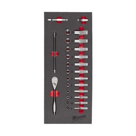 1/4" Ratchet and Socket Set Foam Insert