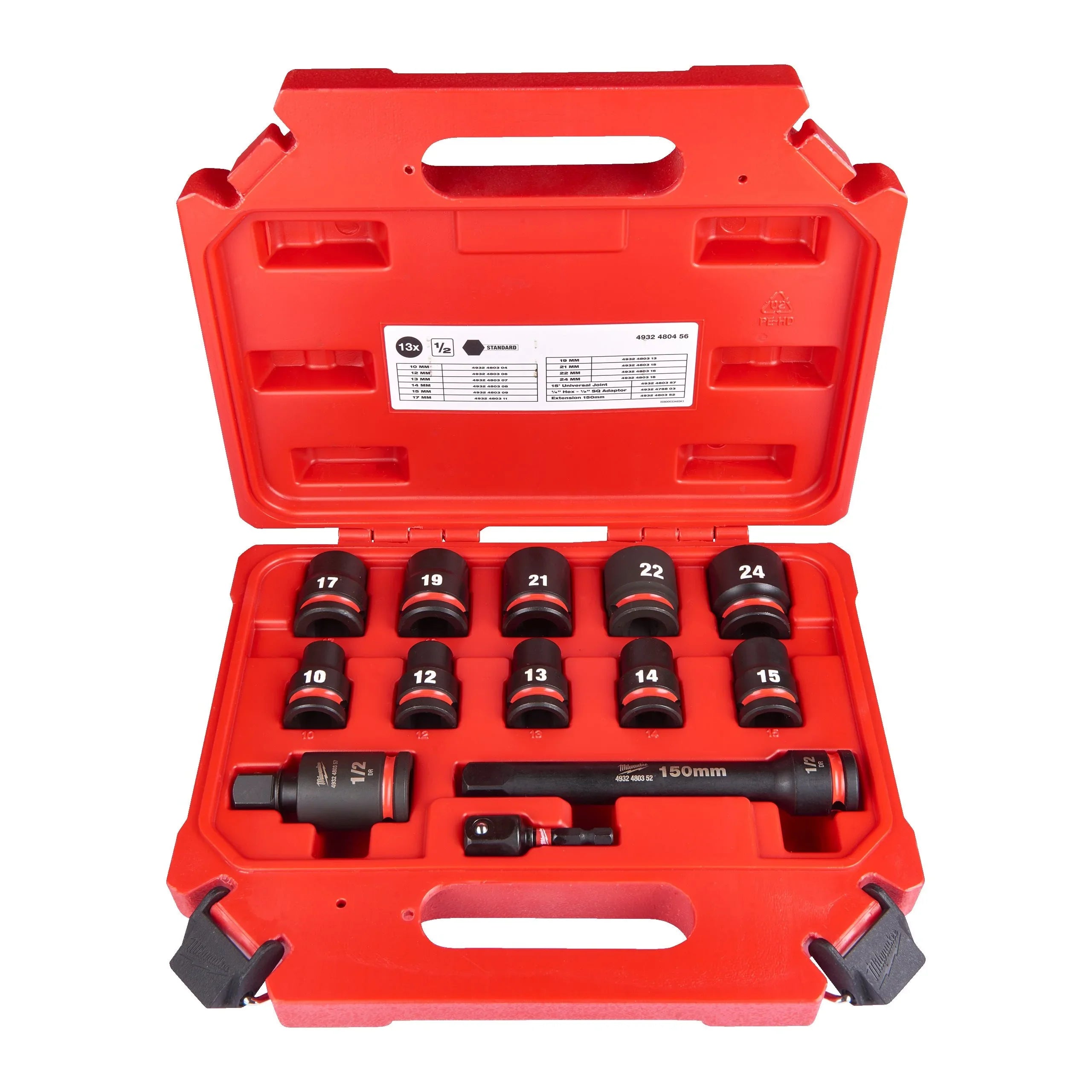 Hex socket ShW 1/2 STD set-13pc