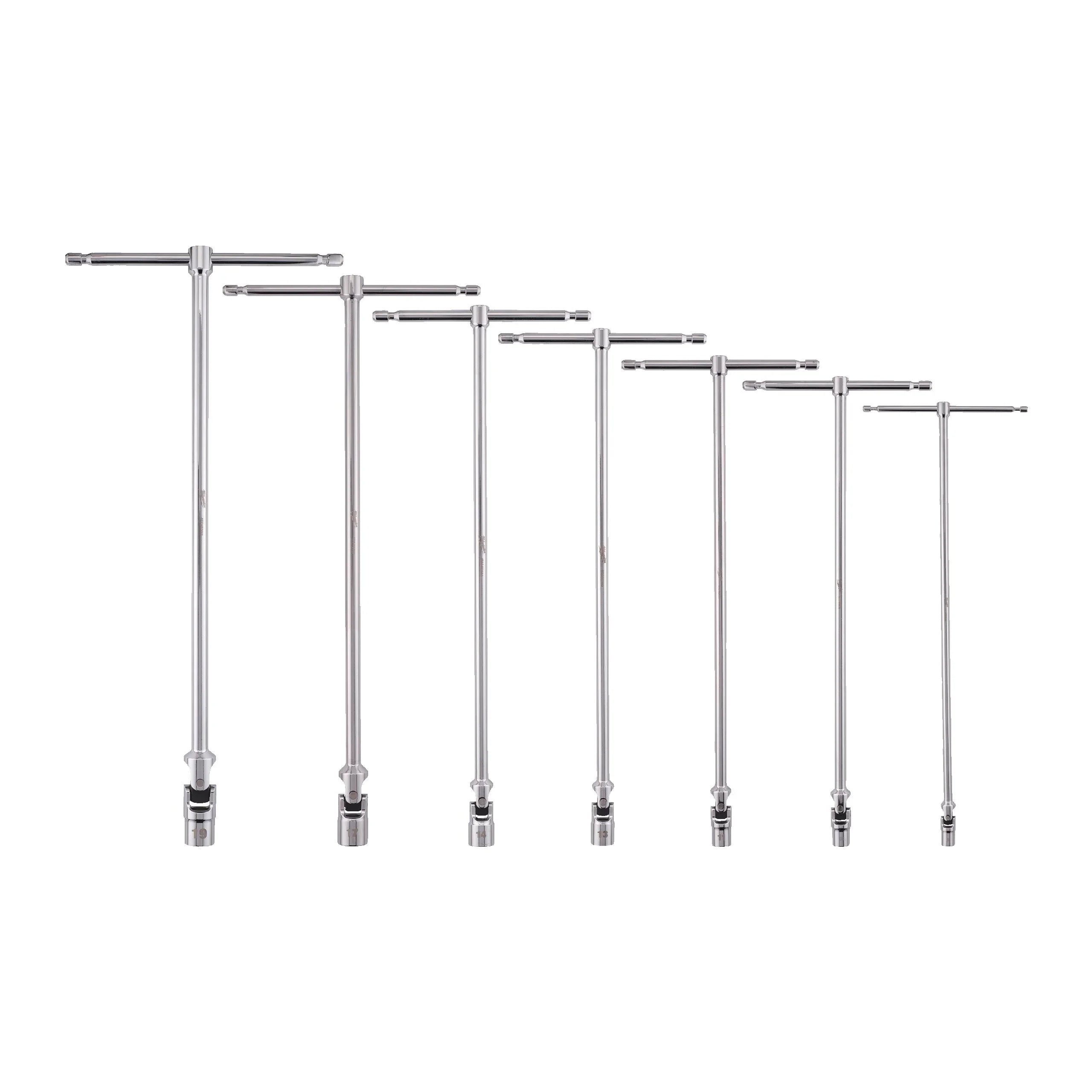 7 PC T-bar handle with swivel socket Set