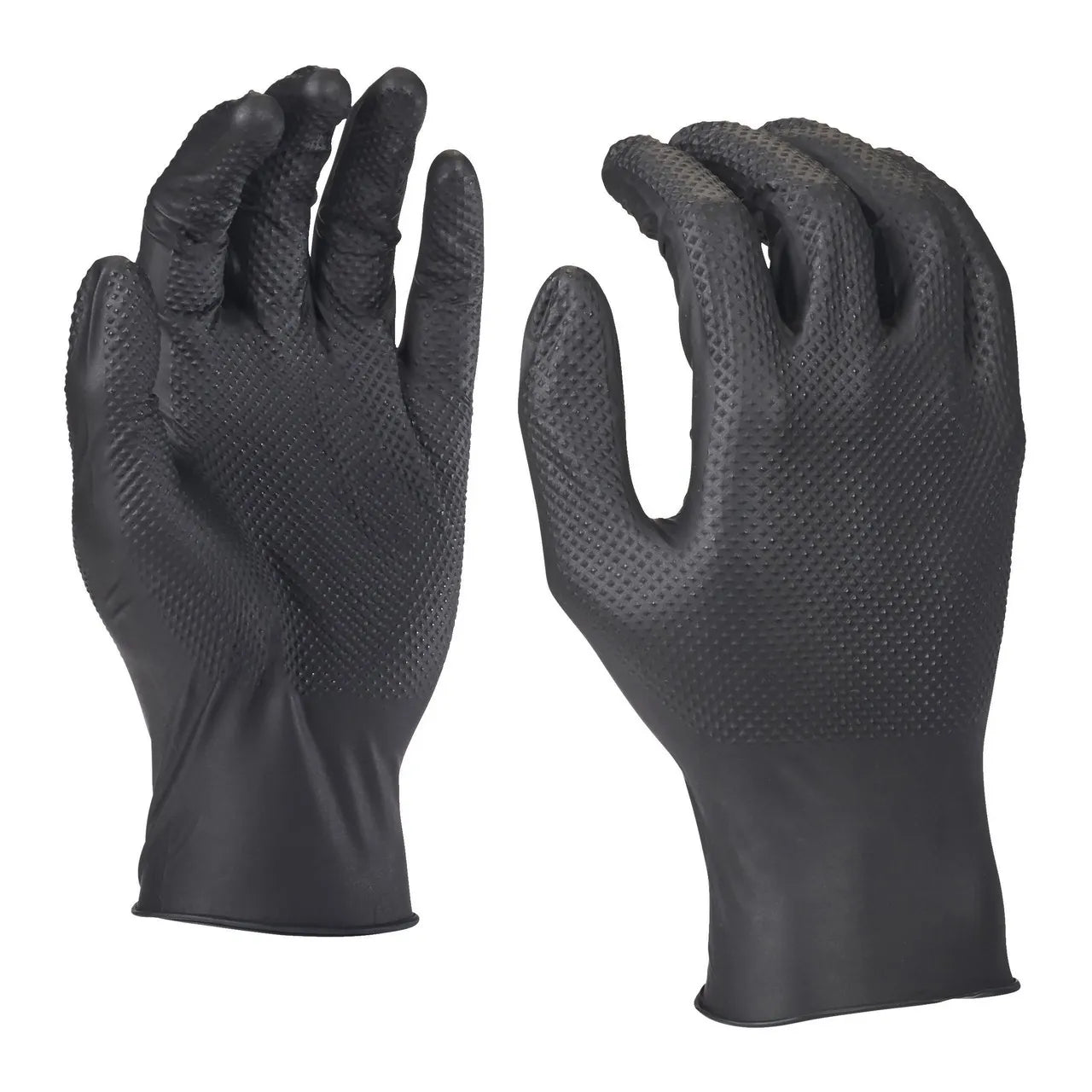 Nitrile Disposable Gloves Grip - 9/L