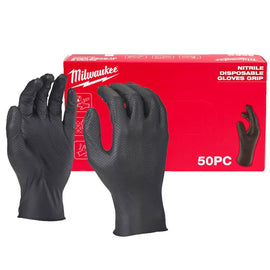 NITRILE DISPOSABLE GLOVES - 11/XXL -50PC - 0