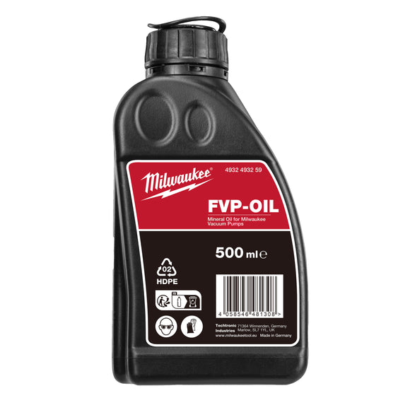 Milwaukee Vacuum Pump Mineral Oil 500ml VP-OIL1