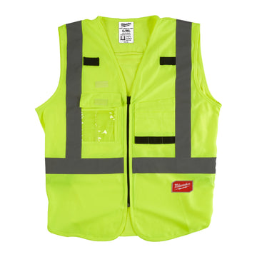 Contractor Hi-Viz Vest in Yellow - L/XL
