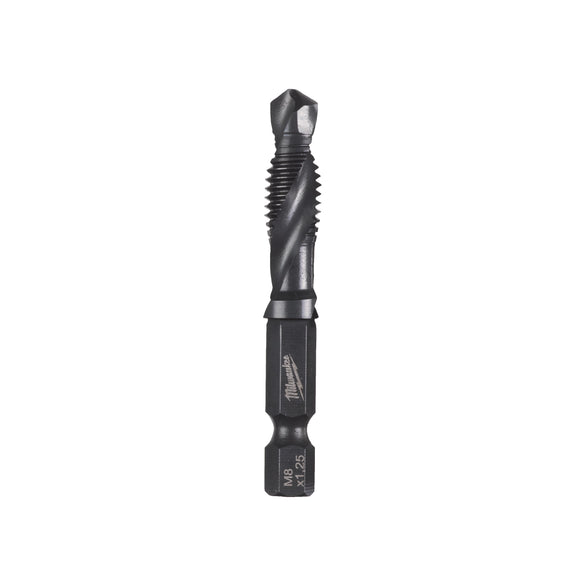 Milwaukee 1/4in Hex HSS-G Combination Drill-Tap M8 x 57mm