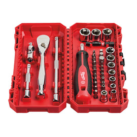 1/4 inch Ratchet & Driver & Socket Set Metric 38 pc - 0