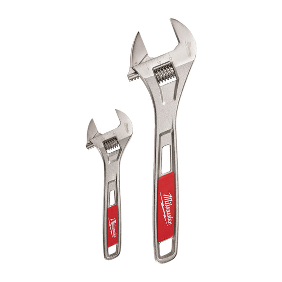 Milwaukee Adjustable Wrench Twin Pack