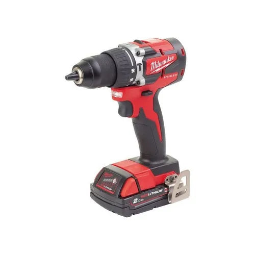 درل شحن برشلس شاكوش مع بطاريتين 2 امبير وشاحن