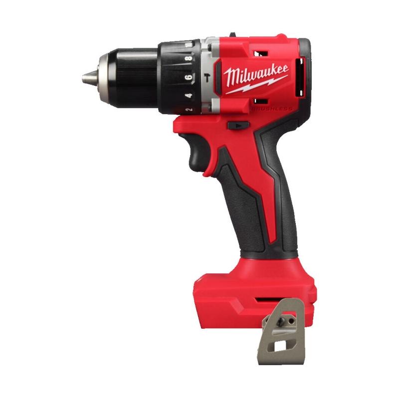Compact brush less percussion drill