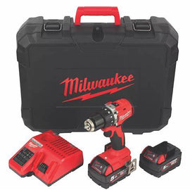 COMPACT BRUSHLESS PERCUSSION DRILL M18 BLPDRC-502C + 2 x 5.0AH BATTERY + CHARGER 12-18V