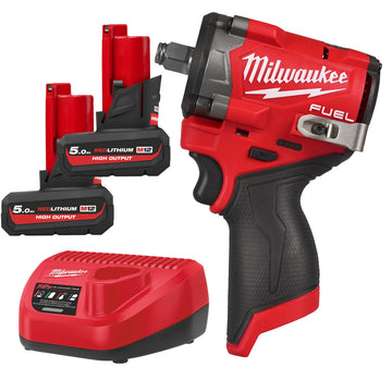 Milwaukee M12 FUEL 1/2" Impact Wrench Kit High-Output 5.0Ah — Bundle 31