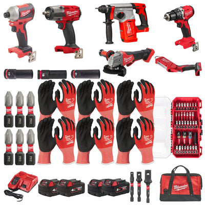 Milwaukee M18 Ultimate 5-Tool Pro Kit Mixed Batteries — Bundle 38