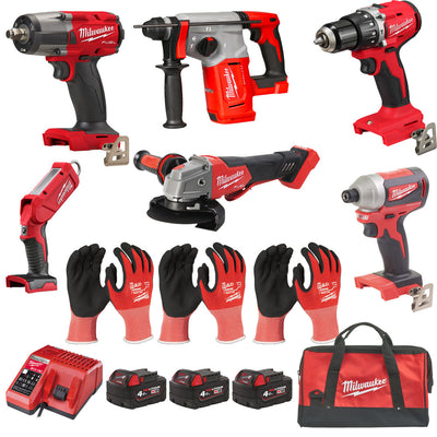 Milwaukee M18 Ultimate 5-Tool Pro Kit 4.0Ah Batteries — Bundle 39