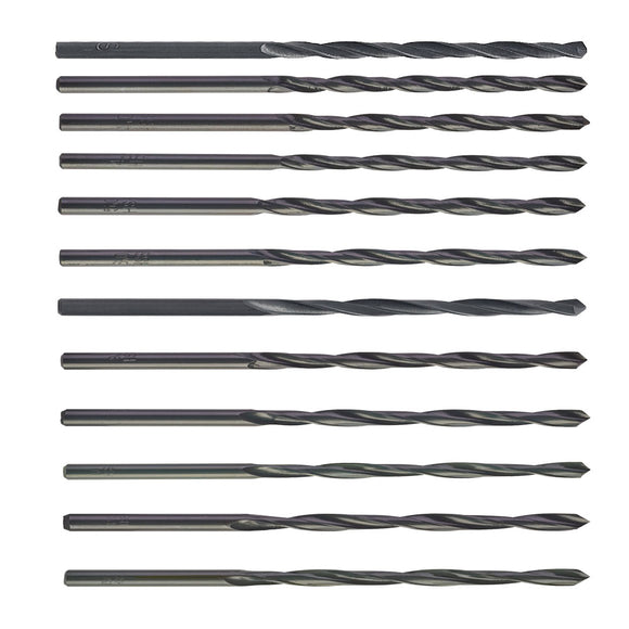 METAL DRILL BIT HSS-R 3,0X61 + 3,5X70 + 4,0X75 + 4,5X80 + 5,0X86 + 6,0X93 + 8,0X117 + 9,0X125 + 10,0X133 + 11,0X142 + 12,0X151 + 13,0X151