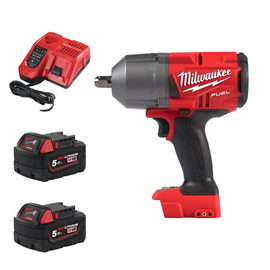 IMPACT WRENCH  M18FHIWP12-0X + 2 x 5.0AH BATTERY + CHARGER 12-18V