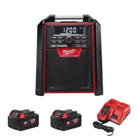 JOB SITE RADIO M18RC-0 + 2 x 5.0AH BATTERY + CHARGER 12-18V