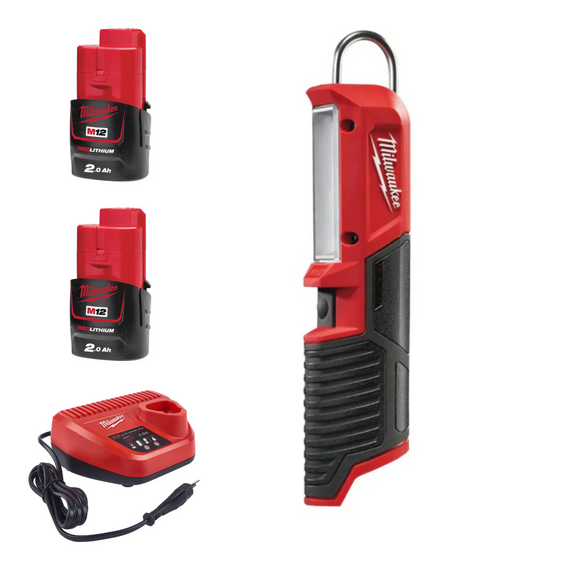 LED STICK LIGHT M12SL-0 + 2 x 2.0AH BATTERY + CHARGER 12V