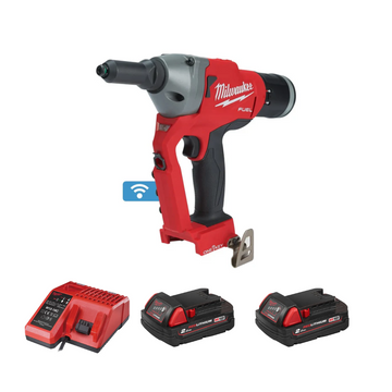 ONE-KEY RIVET TOOL ONEFPRT-0X + 2.0AH BATTERY + CHARGER 12-18V
