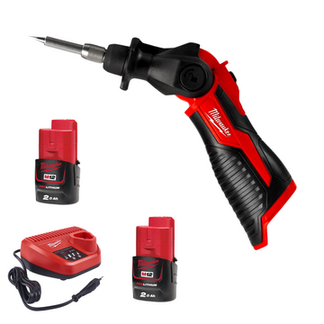 SOLDERING IRON M12SI-0 + 2 x 2.0AH BATTERY + CHARGER 12V