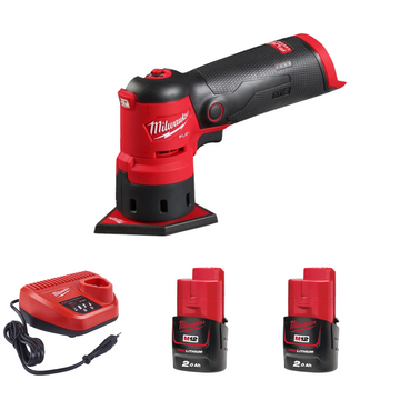 SPOT SANDER M12FDSS0B + 2 x 2.0AH BATTERY + CHARGER 12V