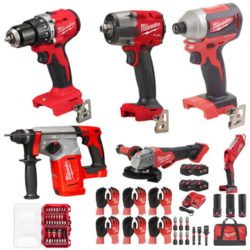 Milwaukee M18 Ultimate 5-Tool Pro Kit Mixed Batteries — Bundle 38