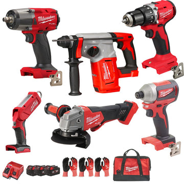 Milwaukee M18 Ultimate 5-Tool Pro Kit 4.0Ah Batteries — Bundle 39