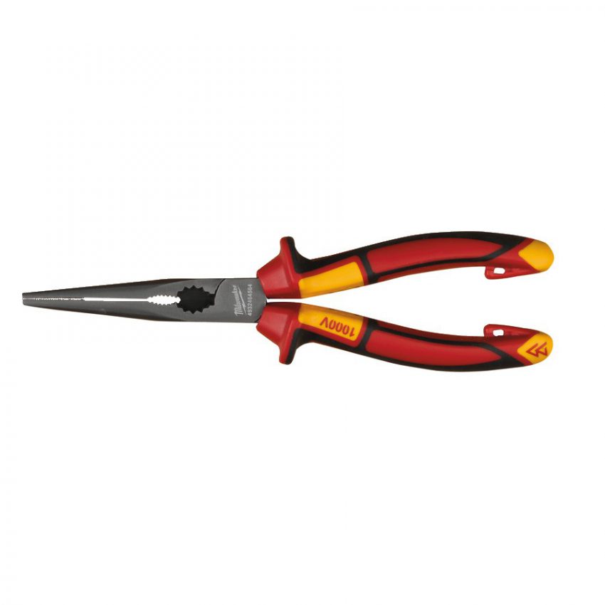 VDE Long Round Nose Pliers 205mm - VDE Round Nose Pliers