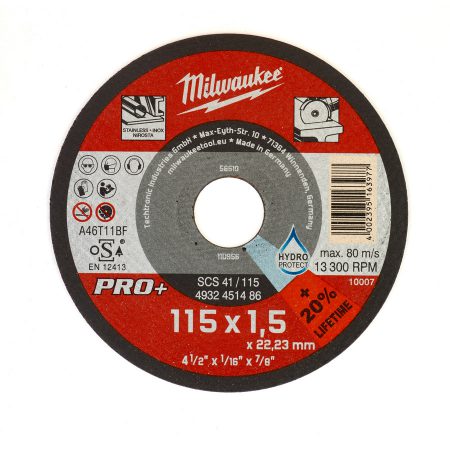 SCS 41 - 115 x 1 x 22 mm - 50 pcs - Thin metal cutting discs PRO+