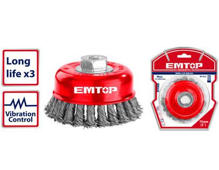 Emtop Wire Cup Brush